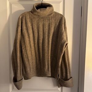 Crescent Taupe Knit Sweater